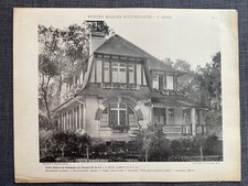 Le Touquet - Planche Architecture Maisons pittoresques villa maison de campagne