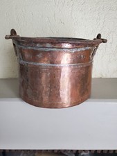 Ancien Chaudron Marmite 19 cm Cuivre Anse Fer Forgé Cheminée Crémaillère