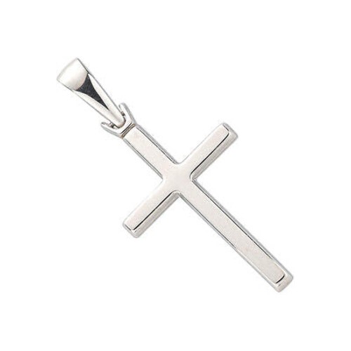 Pendentif croix blanc - pendentif, en