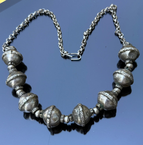 Authentique collier argent - collier,