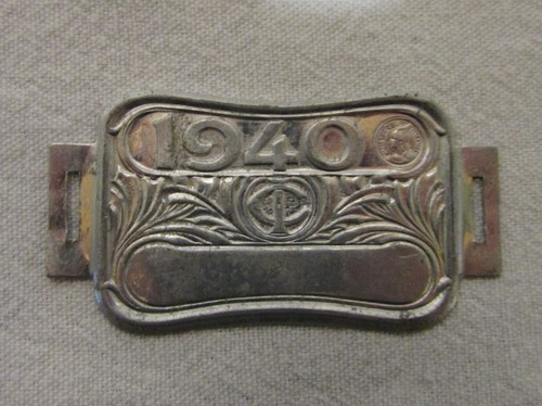 Plaque velo ancienne taxe - plaque,