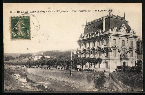 Cpa rive gier loire - cpa, rive-de-gier