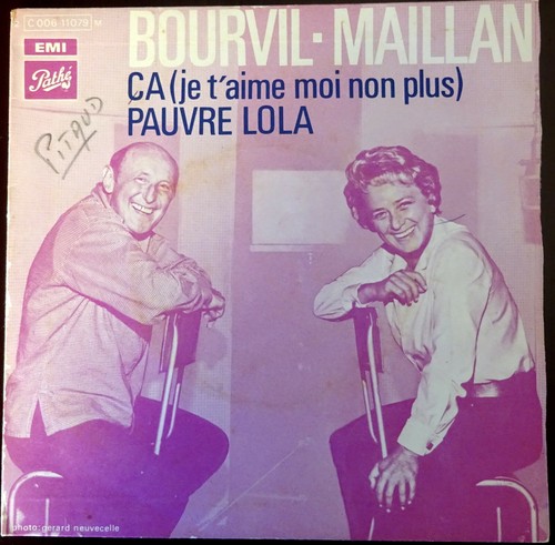 Disque 45t bourvil - 45t-,