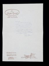 Georges ALPHANDERY - lettre autographe signée - La Gazette Apicole - 1953