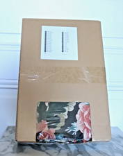 NEUF Housse IKEA EKTORP LINGBO Multi pour Repose-Pied Noir Fleurs 604.033.05