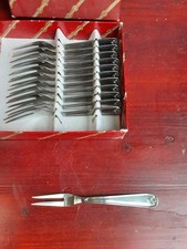 12 Fourchettes à Escargot En Inox 