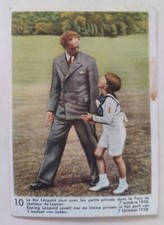 CHROMO 1939 CHOCOLAT COTE D'OR ENFANTS ROYAUX BELGIQUE 10 ROI LEOPOLD 1938