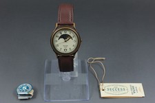 Vintage 1994 [NOS] SEIKO Alba Success Moon Phase V338-6A90 Quartz Watch JAPAN