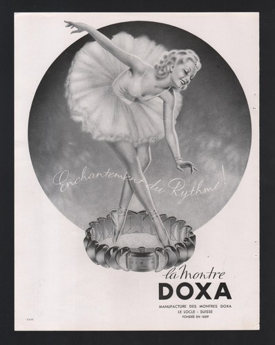 Publicite papier 1946 montre - papier,
