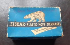 CLOUS tapissier tête ronde lisse plastique COULEUR vintage EISBAR Allemagne