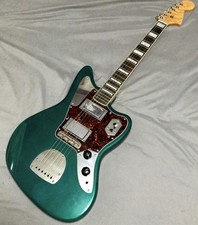 Custom Hardtail Jaguar / Firebird, Sherwood Green Nitro Guitar + Case.