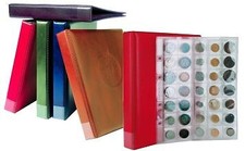 CLASSEUR Monnaies PENNY LOUIS GALLION CARAVELLE avec 10 PAGES