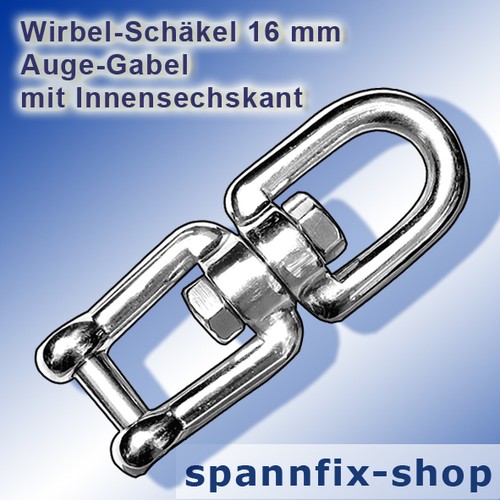 Manille tourbillon mm - 16,