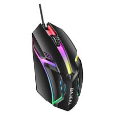 Boutons Silencieux Clic Souris Gaming Filaire USB avec Capteur Optique LED 1600D