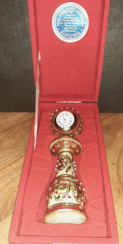 Horloge table marbre et - table, en