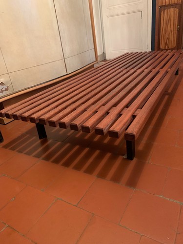 Banquette acajou lattes - banquette, 13