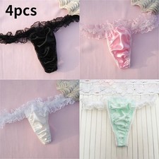 Femme Sexy Faux Soie Slips