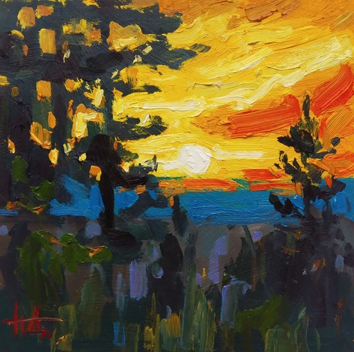 Petit tableau original coucher