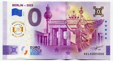 BERLIN 2025 0 euro billet souvenir original 10 ans anniversaire numéro de sér...