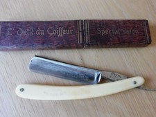 Ancien Coupe choux rasoir l'outil du coiffeur spécial salon N°708 5/8