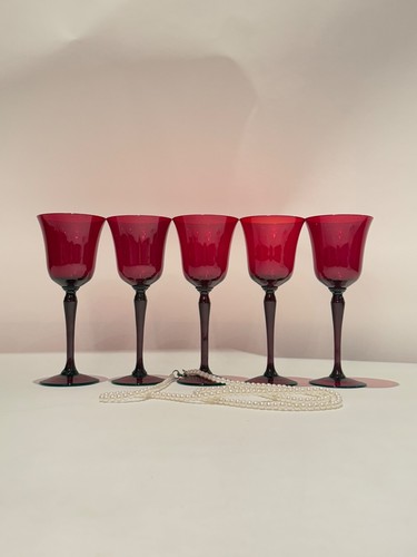 Verres rouges pied - 5, 28