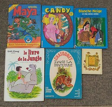 Anciens 6 livres pour enfants, Maya Candy Blanche Neige...old french book