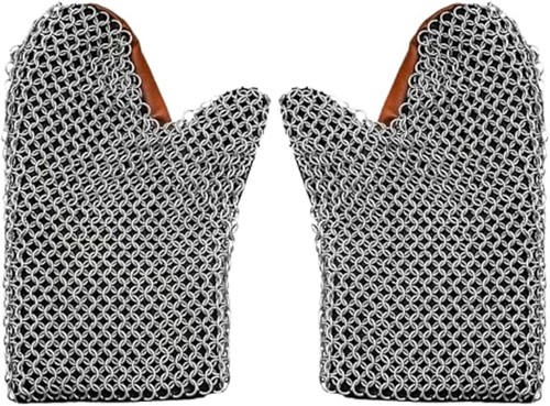 Gants médiévaux cotte de - gants, en