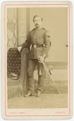 Cdv militaire circa 1870 - cdv,