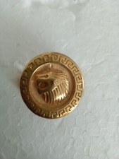 bague tête de lion doré 