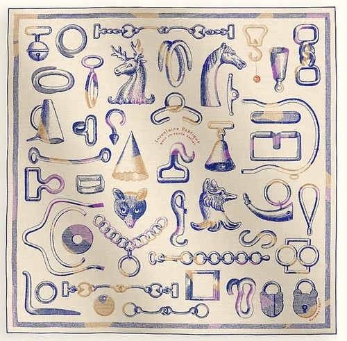 Hermes shawl scarf inventaire - hermes,