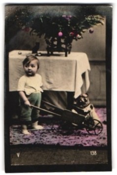 Mini carte postale - enfant, avec