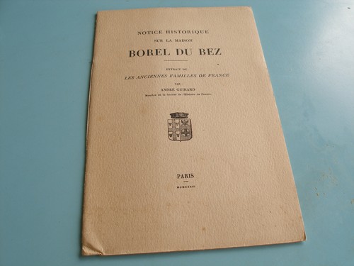 Notice sur maison - maison, borel