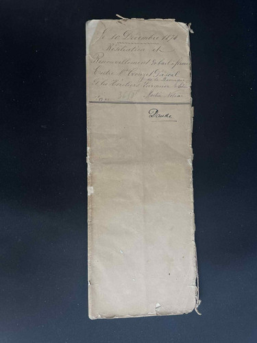 Vieux papier ancien acte civil - acte,