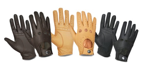 Cuir véritable gant - cuir, doigts