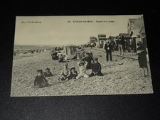 CAYEUX-SUR-MER (Somme) - REPOS A LA PLAGE - 1907 - CARTE POSTALE ANCIENNE