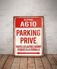 Plaque métal vintage Alpine