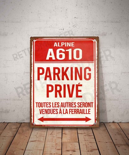 Plaque métal vintage - , alpine