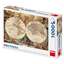DINO PUZZLE VIEILLE CARTE DU MONDE MAPPEMONDE 1000 PIECES 532496