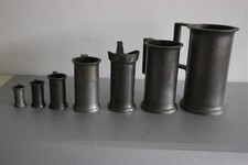 7 anciennes mesures ETAIN zinn