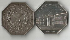 Bordeaux.2 Rares Jetons Argent