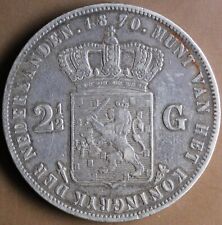 PAYS BAS 2,5 GULDEN 1870 ARGENT