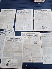 Lot 7 une- Journaux Ouest journal 1944/1945 capitulation-allemagne-guerre!