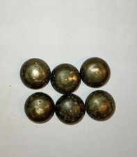 6  boules ,Elements ou tete de boulons  De Lampe Ou Lustre Art Deco En Bronze 