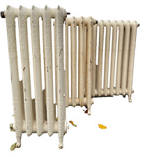 suite de trois Radiateurs Ancien Fleuri  En Fonte de fer . XX siècle .