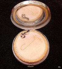 ancien poudrier de sac  Coty pour poudre rose n°2 avec houppette