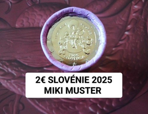 Pièces euros slovénie 2025 - pièces,