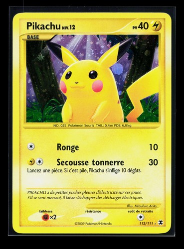 Carte pokémon pikachu 112 111 - carte, 112/111