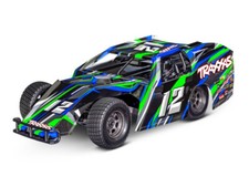 Traxxas Slash Modified 2WD Brushless BL-2S RTR 1:10 Dirt Oval Racer vert batt...