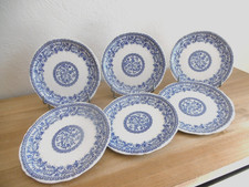 SIX ASSIETTES DESSERT FAIENCE