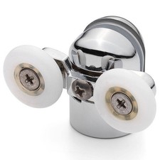 2 X Roulettes/Glissières De Porte De Douche Double Novellini 23Mm RU2